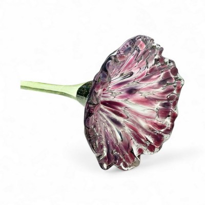 Black and Dark Pink Flower